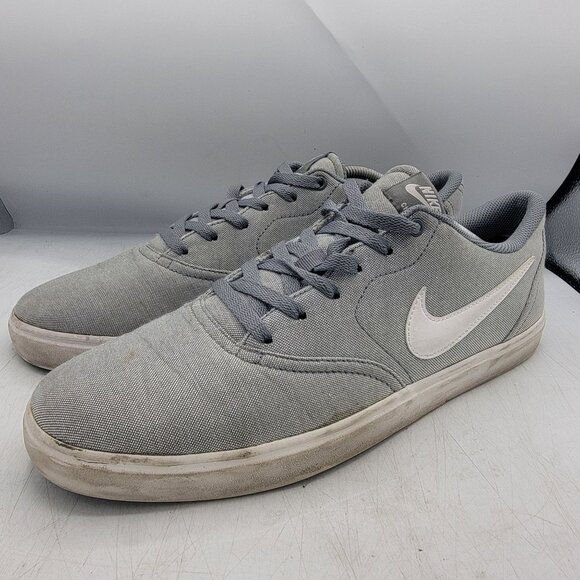 Nike SB Check Solarsoft Mens 13 Gray Skateboard Shoes Athletic Casual 843896-003 - Picture 3 of 15
